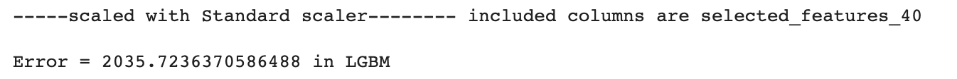 Data Project Machine Learning Models Output