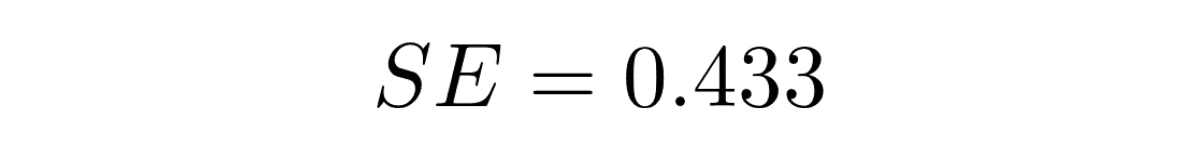 standard error is the standard deviation