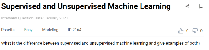 Machine Learning Engineer Interview Question from Rosetta