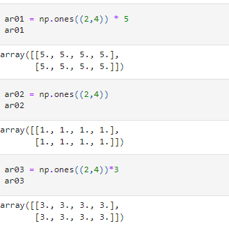 Stacking arrays