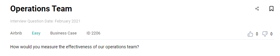 Business analyst interview question from Airbnb