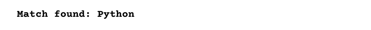 re.match() Function in Python RegEx