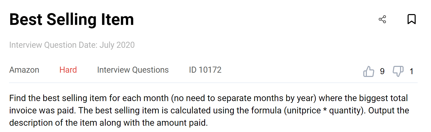 SQL Window Functions Interview Question from Amazon