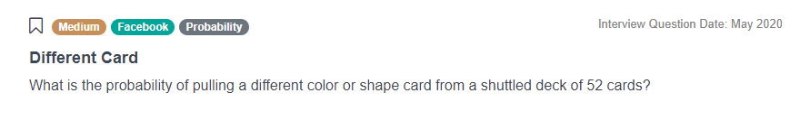 Different Card