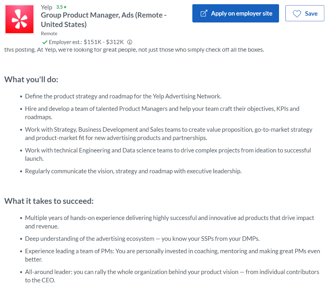 Remote Data Science Product Manager Job Role