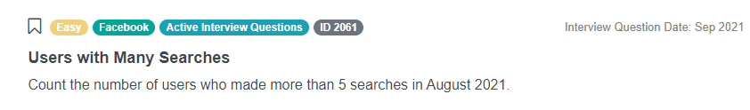 Users with Many Searches