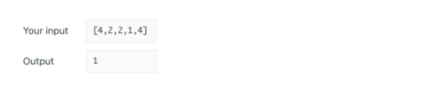Output 6 for LeetCode Single Number Question