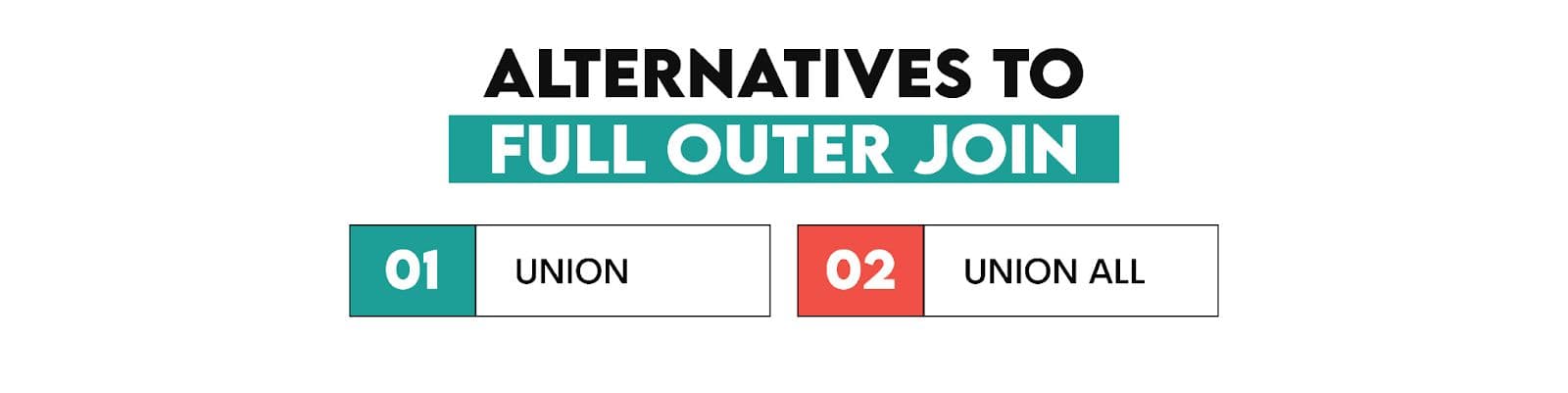 Alternatives to Full Outer Join