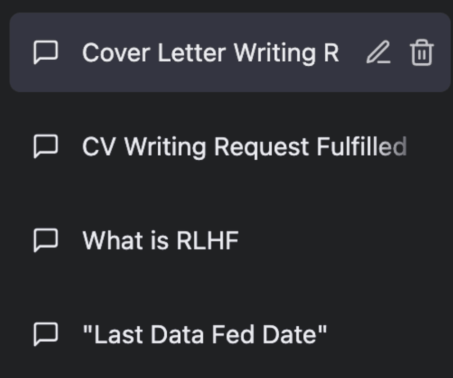 Writing cover letter using ChatGPT