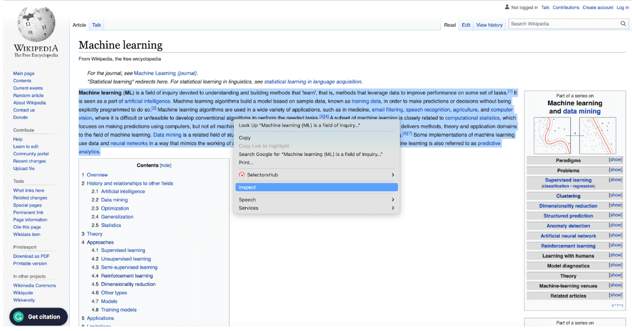 Scrape From Wikipedia