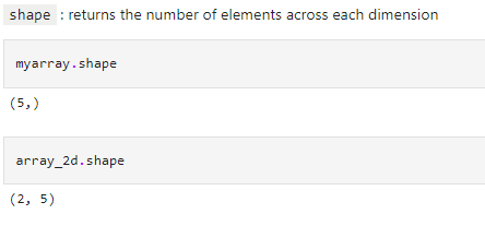 Descriptive Attributes shape