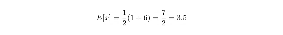 expected value of rolling a die