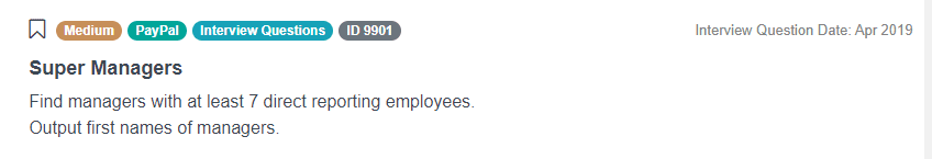 PayPal Data Scientist Interview Questions for Super Managers