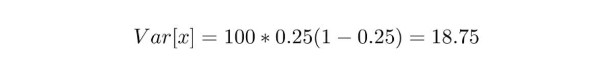Plug the probability value