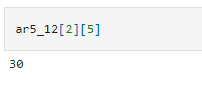 Indexing 2d arrays