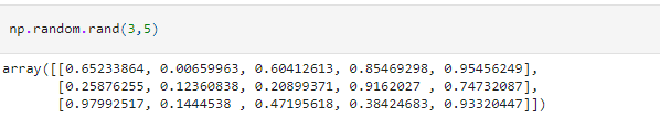 specify the shape of the resulting array