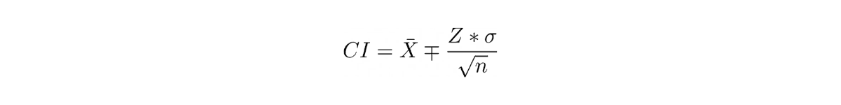 computing the confidence interval