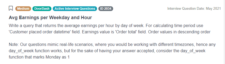 Python Pandas interview questions for Avg Earnings